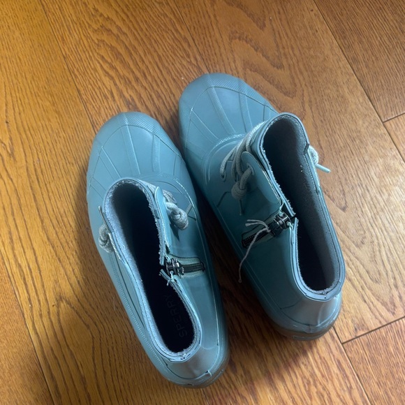 Shoes - Sperry Mint Green Waterproof Ankle Rain Boots